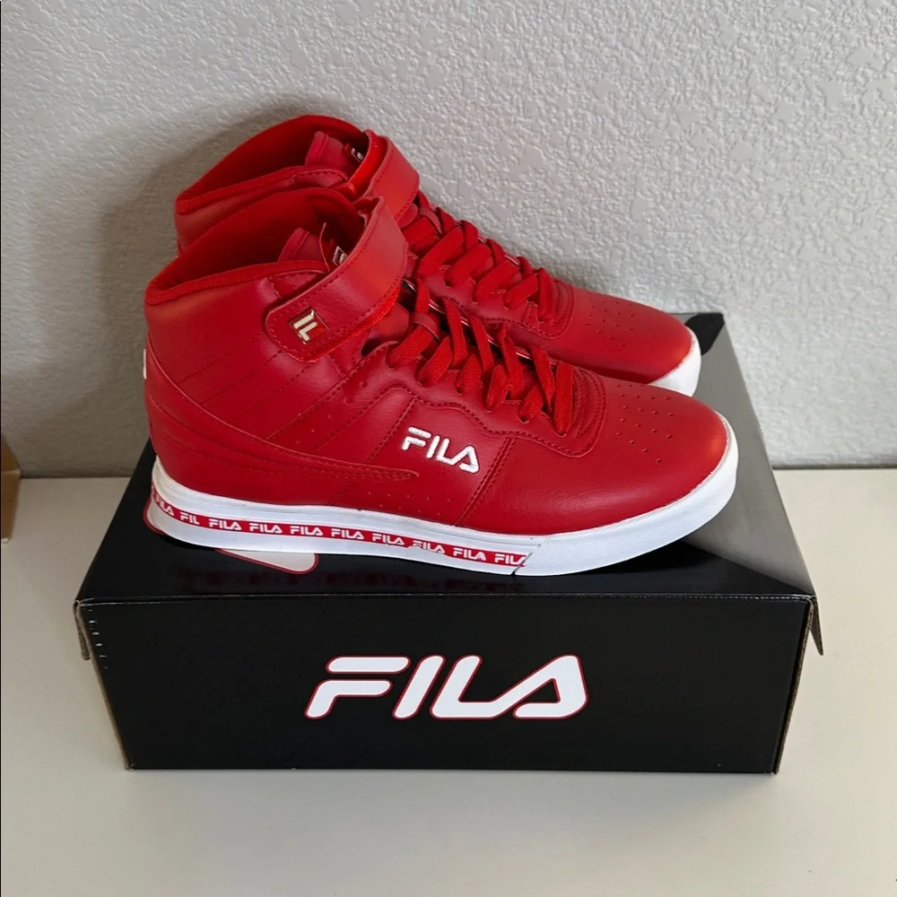 Fila Men's 13 Repetition Red Synthetic Lifestyle Sneakers Size 7 New in Box! - Picture 10 of 13